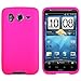 Hot Pink Rubberized Soft Silicone Skin Cover Case for AT&T Wireless New HTC Inspire 4G Android Smartphone