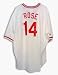 Pete Rose Autographed Cincinnati Reds Majestic MLB Baseball Jersey Inscribed with 