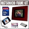 Matsunichi PF-800M 8-inch Digital Picture Frame with Remote Control + Accessory Kit