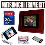 Matsunichi PF-800M 8-inch Digital Picture Frame with Remote Control + Accessory Kit