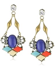 Anton Heunis Inca Goddess Crystal Cluster Drop Earrings