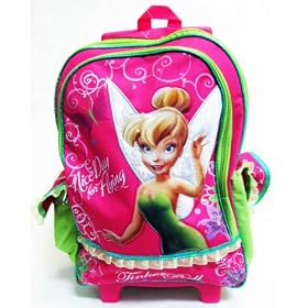Buy - Disney Tinkerbell 15 Large Rolling School Backpack (Luggage) - Pretty Posie by Disney