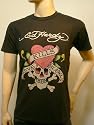 Ed Hardy Men k-arm T-Shirt Love Kills Studs