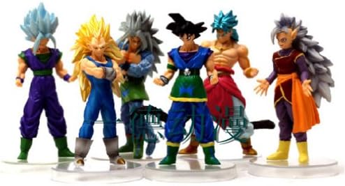 Japanese Anime Dragon Ball Z Animation 6pcs/set 14cm SUPER SAIYA Model PVC Action Figures Doll Toys Collection