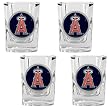 Los Angeles Angels MLB 4pc Square Shot Glass Set Los Angeles Angels MLB 4pc Square Shot Glass Set