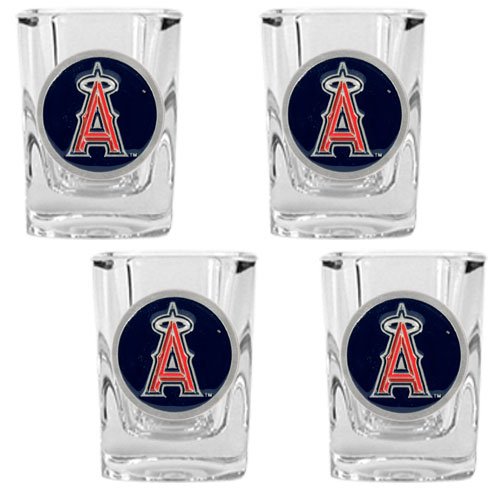 Los Angeles Angels MLB 4pc Square Shot Glass Set