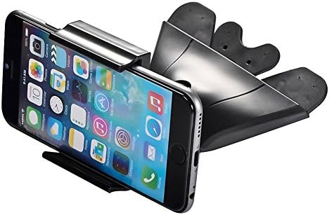 Firstinnovation Universal Smartphone CD Slot Phone Stand Mount Cradle Holder for iPhone 6 Plus, 6, 5S, 5C, 5, 4S, 4, iPod Touch, Samsung Galaxy S5, S4, Note 2, Note 3, Nexus 5, S, HTC One X, S, Motorola Droid Razr HD, Maxx, Nokia Lumia 920, BlackBerry Z10 Torch, LG Optimus G