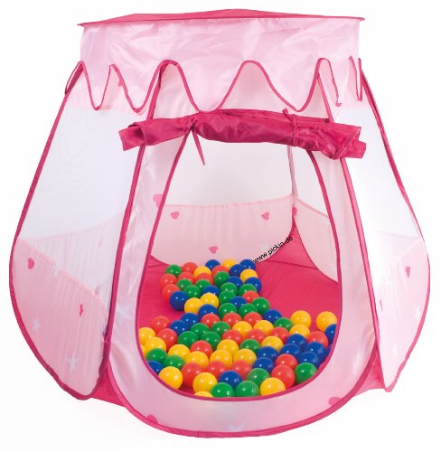 Prinzessinnen Palast Spielhaus m. 100 Bällenbad Spielzelt Prinzessinnen Palast Spielhaus m. 100 Bällenbad Spielzelt