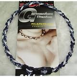 Baseball Titanium Necklace 20 inch Navy Blue / White