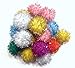 thecatandkittenstore Sparkle Ball Glitter Cat Toy Pom Poms - 20 Pack - 1