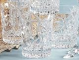 South Beach Palm Double Old-Fashioned Glasses Set of 4