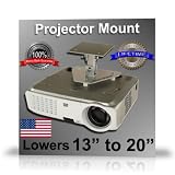 Projector-Gear Projector Ceiling Mount for EPSON PowerLite Home Cinema 8350 with 13" to 20" Extension