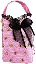 Jazzd Beaded Jewel Cell Phone Holder 5813 - Pink with Green Beads