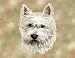 Westie Woven Lap Square (Throw Blanket)