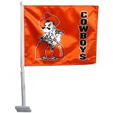 Oklahoma State Cowboys Orange Car Flag