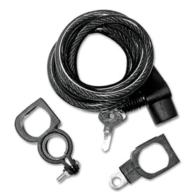 Black Dog 55191 Steel Cable Lock, 6 Foot x 5/8 Inch