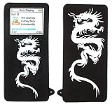 (3-IN-1 Combo) Silicone Skin Case for iPod Nano 2nd Generation w/ Screen Protector + Car Charger + Travel Charger for iPod Nano 2nd Generation - (Black Dragon)