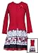 New Red Black Rose Circle Dress with Cardigan ~ 2T to 5 ~ Immediate Shipment for Christmas