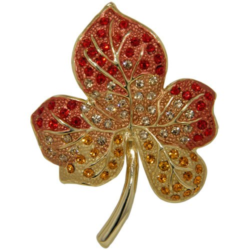 Childrens Toyshop  Jewelry : Red Autumn Leaf Pin Brooch