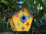Rosso's International - Retro Stars Birdhouse