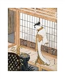 Woman in Winter Coat by Suzuki Harunobu poster print,16.6 in. x 20 in.