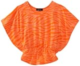 Amy Byer Girls 7-16 Burnout Circle Butterfly Bow Knot Front Top
