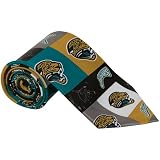 NFL Jacksonville Jaguars Logo Pattern Tie - Teal/Gold/Black