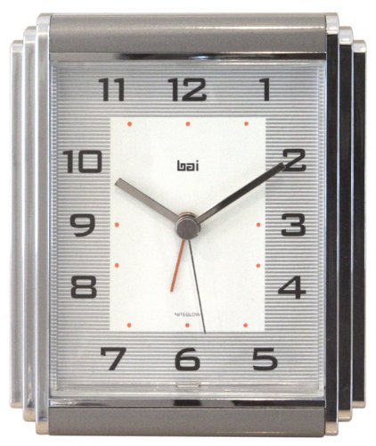 Bai Westchester Chrome-Plated Alarm Clock Gotham