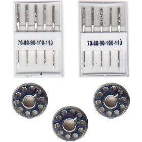 Sewing Essentials, 10 Sewing Machine Needles & Bobbins Set
