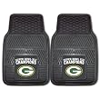 Green Bay Packers Super Bowl XLV Champions Duty 2-Piece Vinyl Car Mats 18"x27"