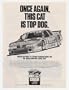 1990 Mercury Cougar IMSA Race Car Top Dog Print Ad (24383)
