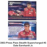 Press Pass Stealth Supercharged Dale Earnhardt, Jr. Card