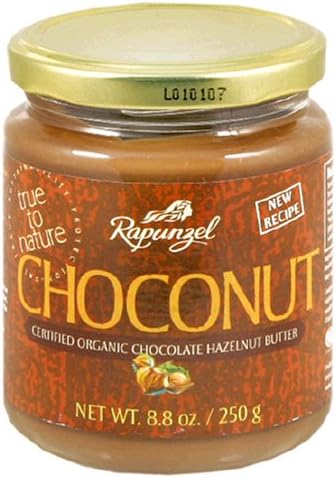 Rapunzel Choconut Certified Organic Chocolate Hazelnut Butter, 8.8-Ounce Jars (Pack of 6)