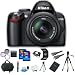 Nikon D3000 10.2MP Digital SLR Camera with 18-55mm f/3.5-5.6G AF-S DX VR Nikkor Zoom Lens + 16GB Deluxe Accessory Kit