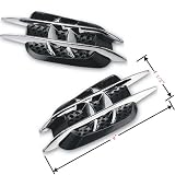 Polished Chrome Trimming Kit Air Flow Intake Hood Vent Mesh Grille For Audi 3 A4 A5 A6 A4 Avant S4 A5 Cabriolet S5 Cabriolet