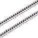 SHINYSO Classic Mens Necklace 316L Stainless Steel Silver Curb Chain Necklace Color 22