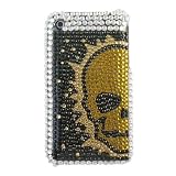 CASETRONICS Gold & Black Crystal Jewellery Hard Case for Apple iPhone 3G / 3GS