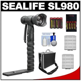 SeaLife SL980 Underwater Photo/Video LED Light Waterproof up to 330 ft. (100m) with Arm Bracket with Case + Batteries & Charger + Accessory Kit