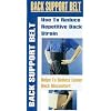 Back Brace Support Weight Lifting Belt w/ Suspenders ~ Extra Large Size Fits Waist from 38" - 44"