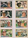 Baltimore Orioles 1988 Topps (Big) Baseball Team Set (Cal Ripken) (Eddie Murray) (Larry Sheets) (Fred Lynn) (Rick Schu) (Jeff Stone) (Mike Morgan) (Reve Gonzalez)