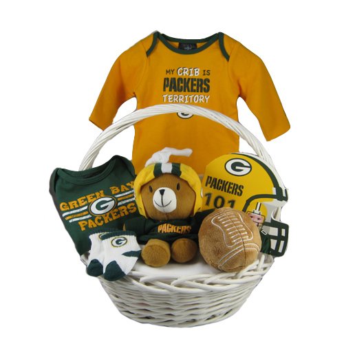 Green Bay Packers Baby BaskET ***TOUCHDOWN****