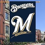 MLB Milwaukee Brewers Applique Banner Flag