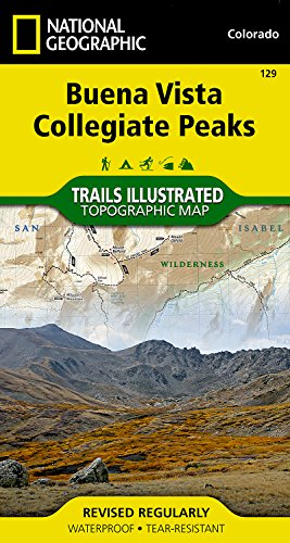 Buena Vista, Collegiate Peaks Map (National Geographic Trails Illustrated Map, 129)