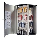 Durable Office Products Contemporary Brushed Aluminum Key Box Cabinet - Holds 72 Keys Durable Office Products Contemporary Brushed Aluminum Key Box Cabinet - Holds 72 Keys