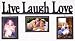 Newview R187-34 Wood Frame, Live Laugh Love
