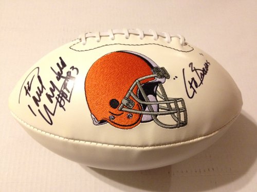 Cleveland Browns PAUL WARFIELD Signed Autographed Logo Football INSC. 