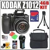 Kodak EasyShare Z1012 10.1MP Digital Camera + 4GB Accessory Kit