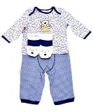 3 Piece Beary Sweet Sleepwear Set with Matching Booties by Vitamins - one color, 6m