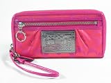 NEW AUTHENTIC COACH POPPY SATEEN ACCORDIAN ZIP WRISTLET WALLET 42884 Reviewed