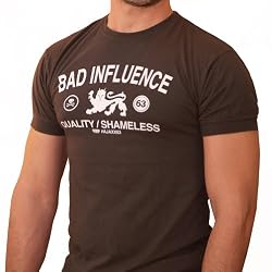 New Men's Bad Influence Graphic Athletic Tee